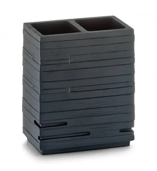 WYPRZEDAŻ! ZELLER SCHIEFER Pojemnik na szczoteczki do zębów / czarny / tworzywo sztuczne 