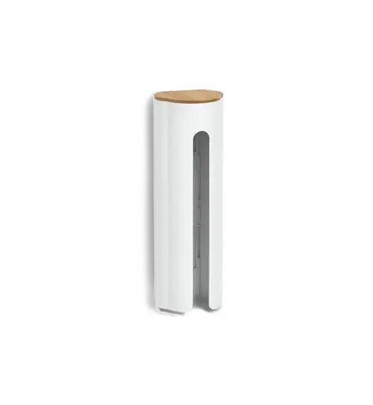 WYPRZEDAŻ! ZELLER Dozownik na waciki kosmetyczne / drewno bambusowe 