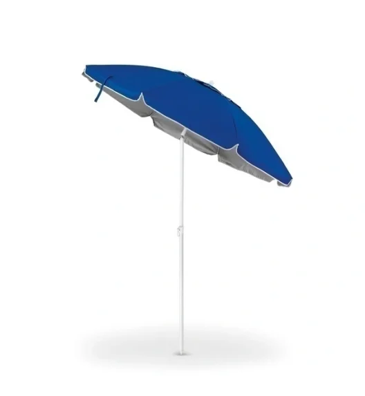 TADAR | Parasol plażowy ogrodowy balkonowy łamany 200 cm / niebieski