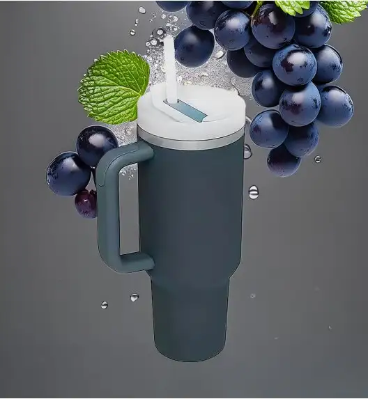 IMCHEX | CHARCOAL | Kubek termiczny 1200 ml ze słomką