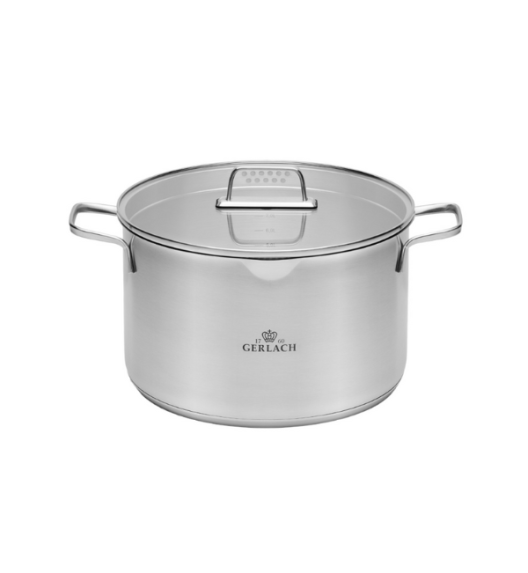 GERLACH AMBIENTE Garnek 10 l z pokrywką 28 cm / stal nierdzewna