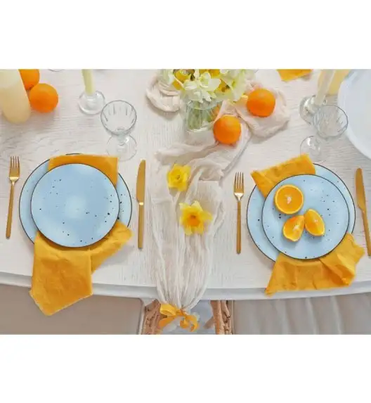 MG HOME | ZESTAW OBIADOWY Z PORCELANY GEMMA BLUE 36 EL / 12 OS