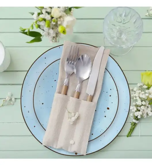 MG HOME | ZESTAW OBIADOWY Z PORCELANY GEMMA BLUE 36 EL / 12 OS