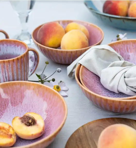 LUBIANA STONEWARE BLUSH | Salaterka 17 cm luz | kolor łososiowy