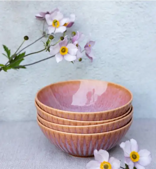LUBIANA STONEWARE BLUSH | Salaterka 17 cm luz | kolor łososiowy
