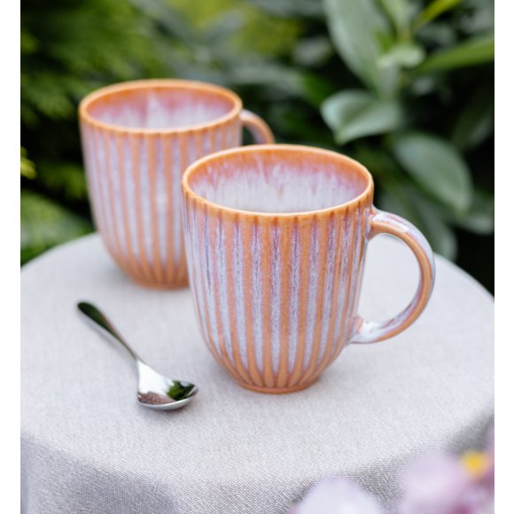 LUBIANA STONEWARE BLUSH | Kubek 350 ml | luz | kolor łososiowy