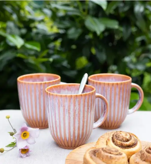 LUBIANA STONEWARE BLUSH | Kubek 350 ml x 18 szt. | luz | kolor łososiowy