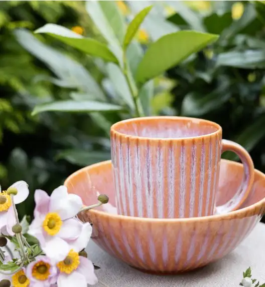 LUBIANA STONEWARE BLUSH | Kubek 350 ml x 18 szt. | luz | kolor łososiowy