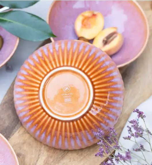 LUBIANA STONEWARE BLUSH | Salaterka 17 cm luz x 6 szt. | kolor łososiowy