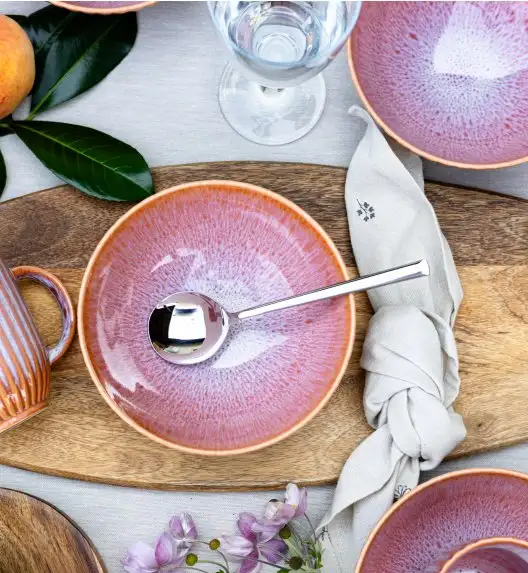 LUBIANA STONEWARE BLUSH | Salaterka 17 cm luz x 6 szt. | kolor łososiowy
