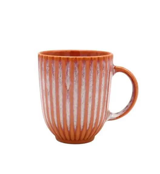 LUBIANA STONEWARE CERAMIKA BLUSH | Serwis obiadowy 48 elementów dla 12 osób | kolor łososiowy