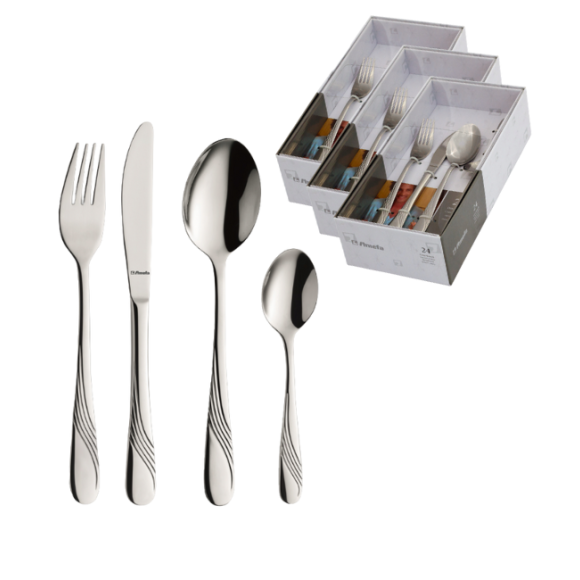 AMEFA FELICIA Sztućce UE 72 el dla 18 osób w pudełku TB/ połysk