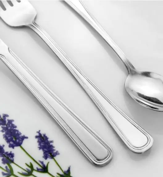 AMEFA BOLOGNA Sztućce UE Komplet 84 el z łyżeczką do latte / pudełko składane / 12 os / połysk