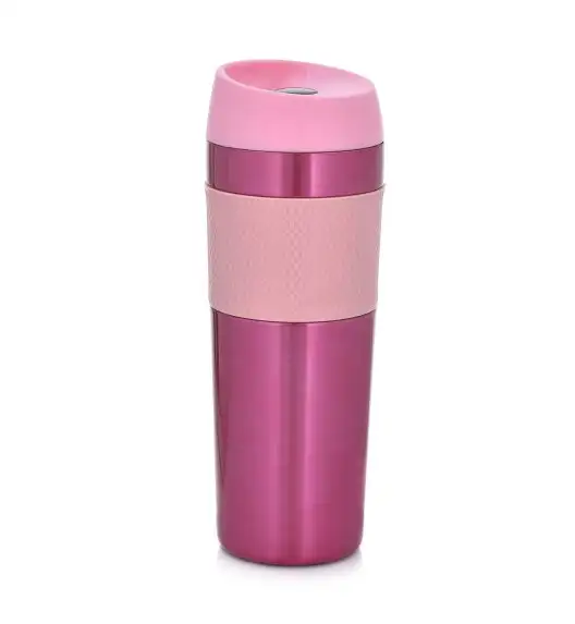 AMBITION | METALIC KUBEK TERM 450ML ROZOWY