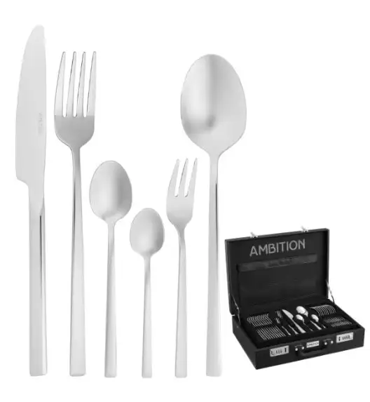 AMBITION | COMO KPL SZTUCCE 72 EL DLA 12 OS WALIZKA AKCESORIA