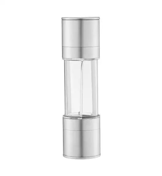 AMBITION STEEL Młynek do soli i pieprzu / podwójny / srebrny