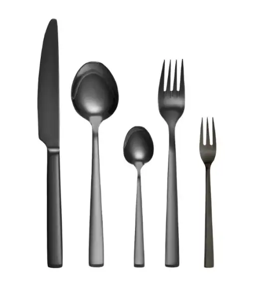 AMBITION PRATO Sztućce Komplet 30 el dla 6 osób / pudełko / czarne