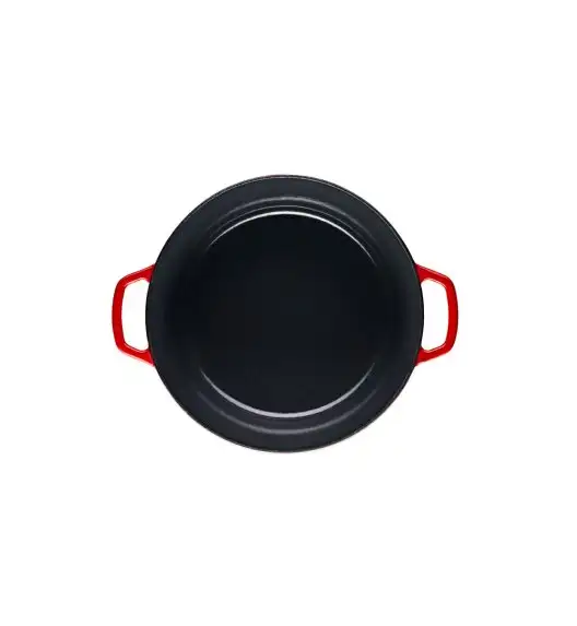 GERLACH NATUR IRON Garnek 5 L z pokrywką 26 cm / żeliwo / czerwony gradient