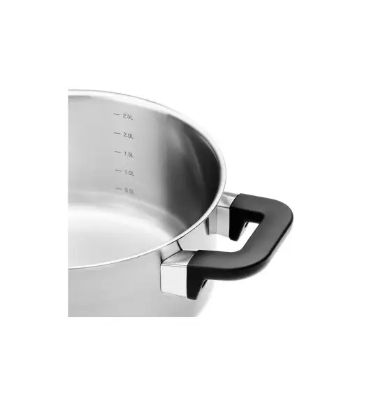 GERLACH AMBIENTE PLUS Komplet Garnki z pokrywkami 10 el + Patelnie Initial 20, 24, 28 cm / stal nierdzewna / indukcja