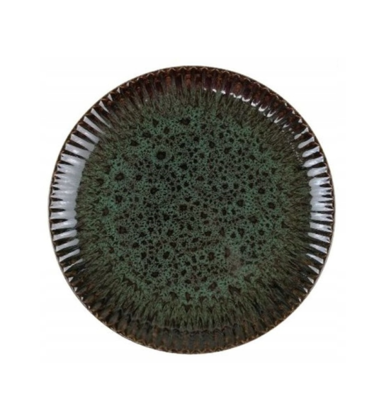 LUBIANA STONEWARE COSMOS ZIELONY OPK | Serwis obiadowy 12 elementów dla 4 osób | odcienie zieleni | ceramika