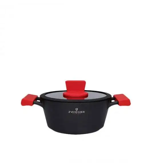ZWIEGER OBSIDIAN Komplet Garnki 6 el z pokrywkami 5,5l/ 3,5l/ 2l GREBLON + Brytfanna Practi Plus