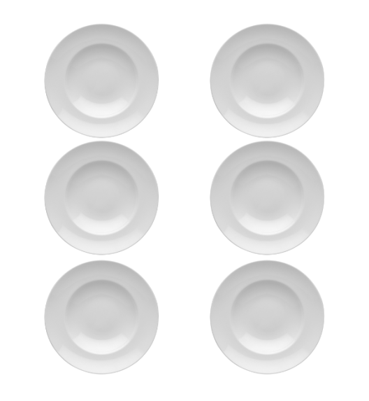 LUBIANA KASZUB/HEL 0223 Talerz głęboki 27 cm- 6 SZT. | porcelana