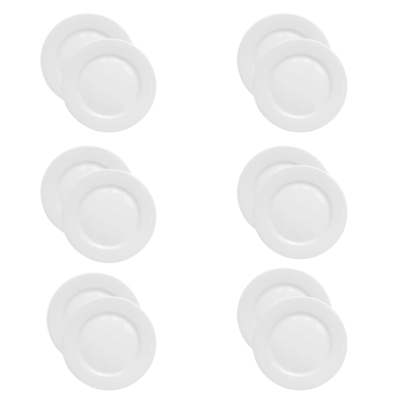 LUBIANA KASZUB/HEL 0236 Talerz płytki 28 cm - 12 SZT. | porcelana