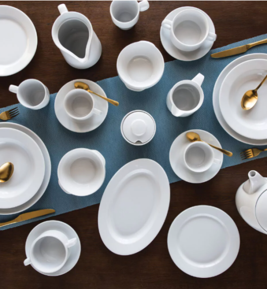 LUBIANA KASZUB/HEL 0236 Talerz płytki 28 cm - 12 SZT. | porcelana