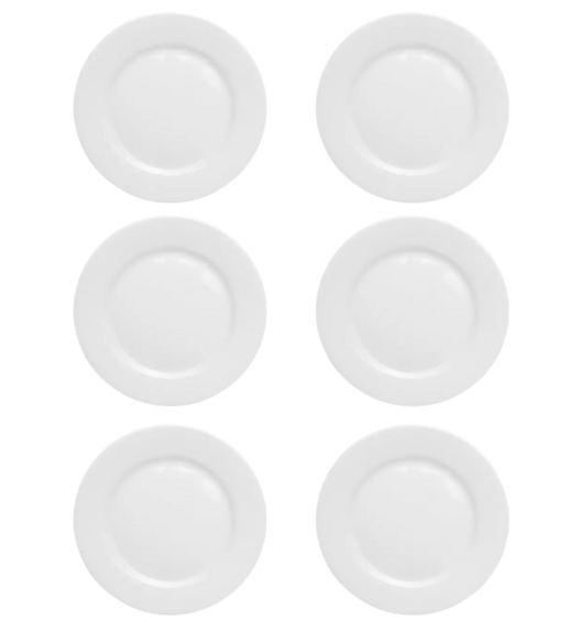 LUBIANA KASZUB/HEL 0338 Talerz płytki 26,5 cm - 6 SZT. | porcelana