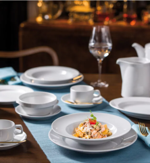 LUBIANA KASZUB/HEL 0338 Talerz płytki 26,5 cm - 18 SZT. | porcelana