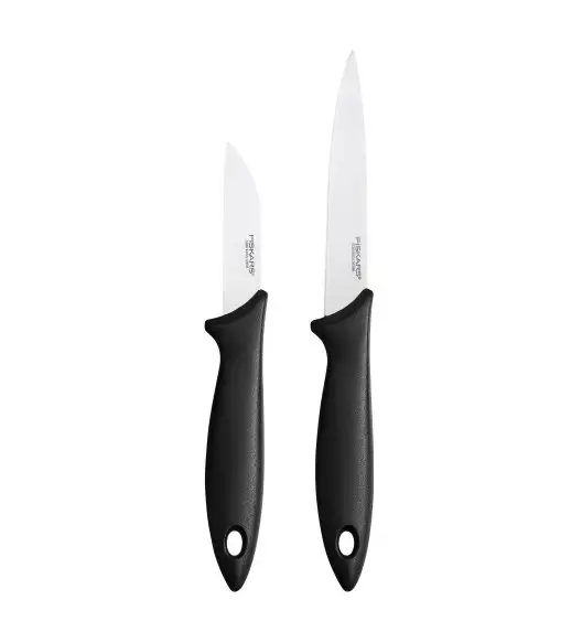 FISKARS ESSENTIAL Komplet 5 noży kuchennych (Szefa + do obierania + do chleba) w pudełku