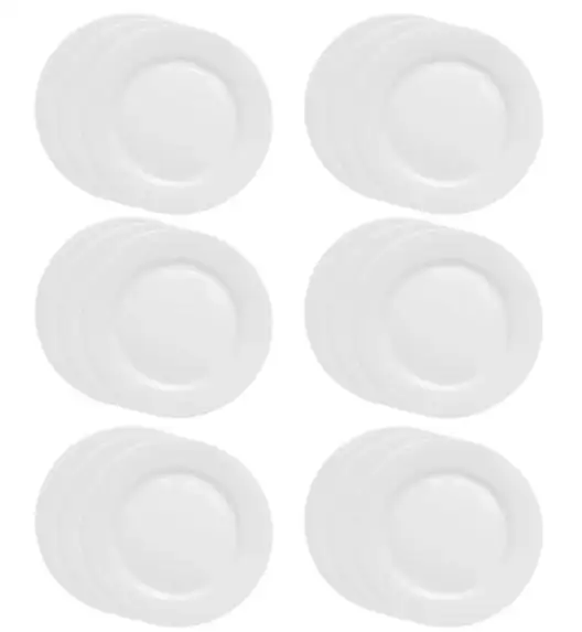 LUBIANA KASZUB/HEL 0234 - 18 SZT. - Talerz płytki 24 cm | porcelana