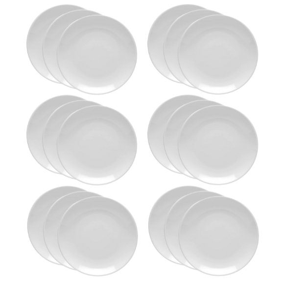 LUBIANA HOTEL BOSS 18x Talerz płytki 25 cm | biały | porcelana