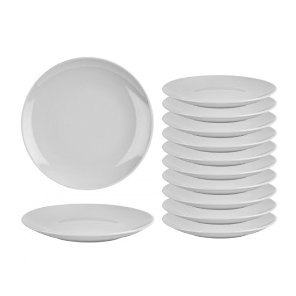 LUBIANA HOTEL BOSS 60x Talerz płytki 25 cm | biały | porcelana