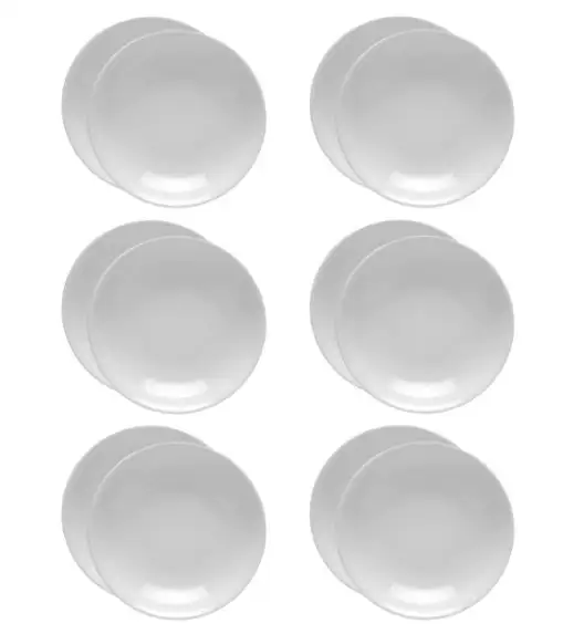 LUBIANA HOTEL BOSS 12x Talerz głęboki 23 cm | biały | porcelana