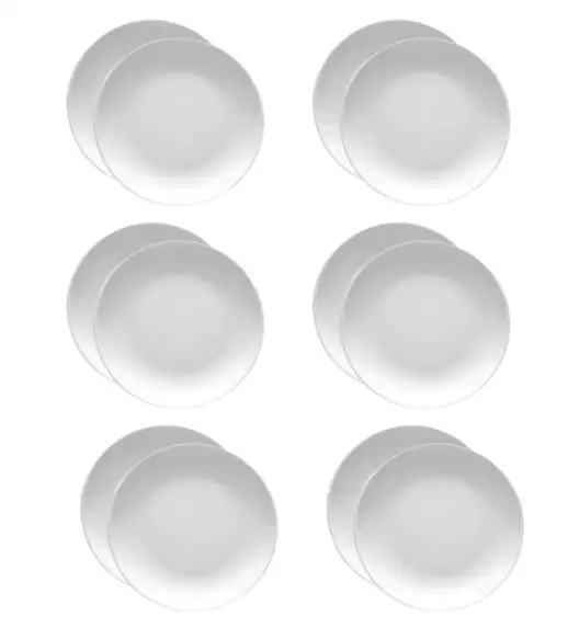 LUBIANA HOTEL BOSS 12x Talerz płytki 17 cm | biały | porcelana