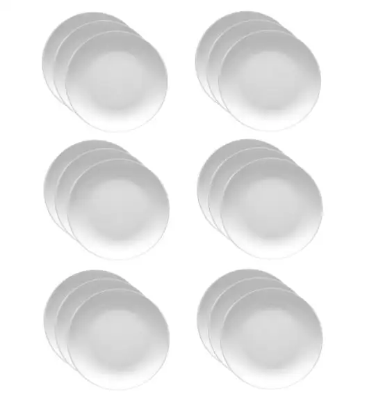 LUBIANA HOTEL BOSS 18x Talerz płytki 17 cm | biały | porcelana