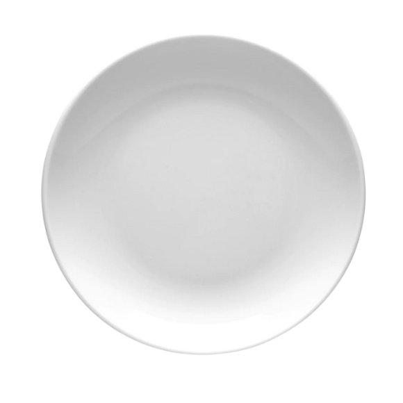 LUBIANA HOTEL BOSS Talerz płytki 19 cm | biały | porcelana