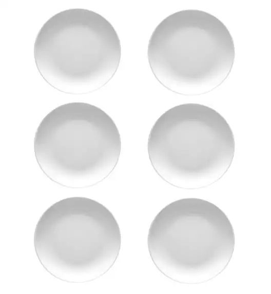 LUBIANA HOTEL BOSS 6x Talerz płytki 19 cm | biały | porcelana