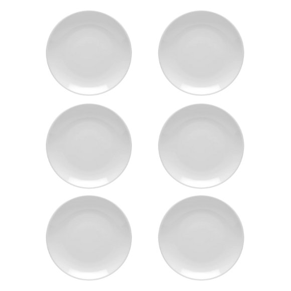 LUBIANA HOTEL BOSS 6x Talerz płytki 23 cm | biały | porcelana