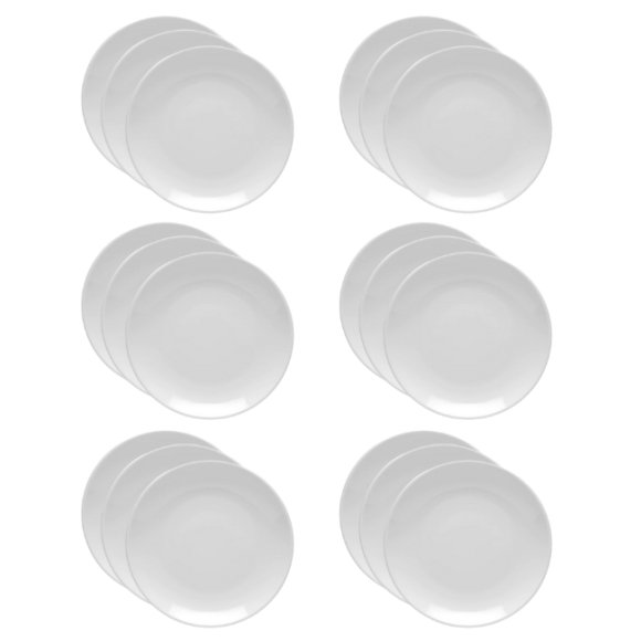 LUBIANA HOTEL BOSS 18x Talerz płytki 23 cm | biały | porcelana