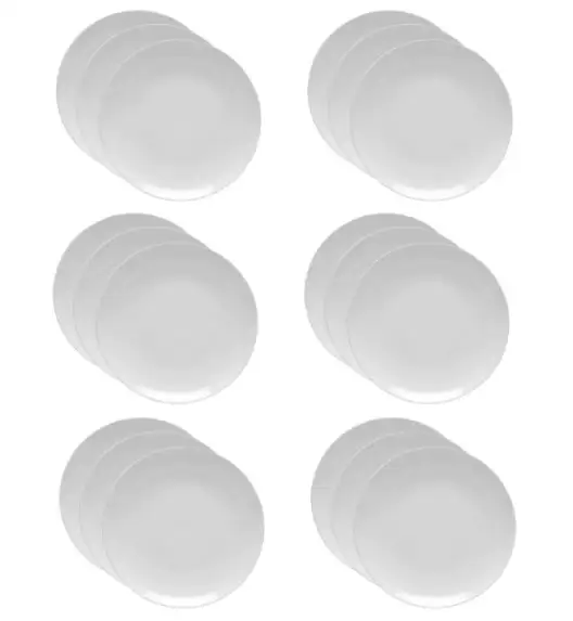 LUBIANA HOTEL BOSS 18x Talerz płytki 28 cm | biały | porcelana