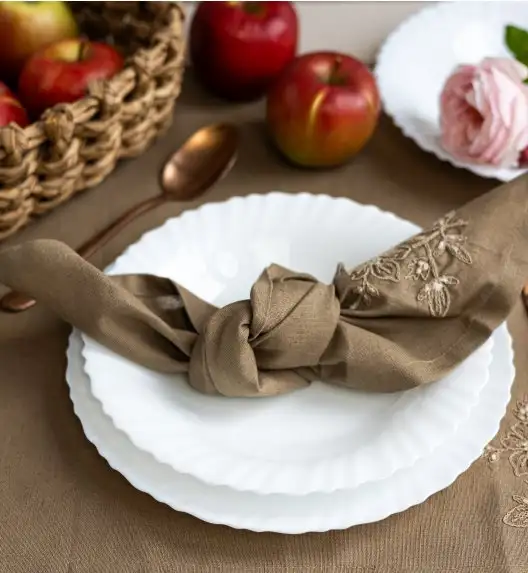 LUMINARC FESTON Talerz głęboki 23 cm biały / szkło hartowane