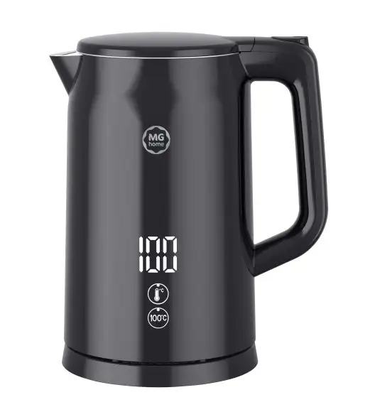 MG HOME Czajnik elektryczny 1,7 l z regulacją temperatury / stylowy / inteligentny / czarny