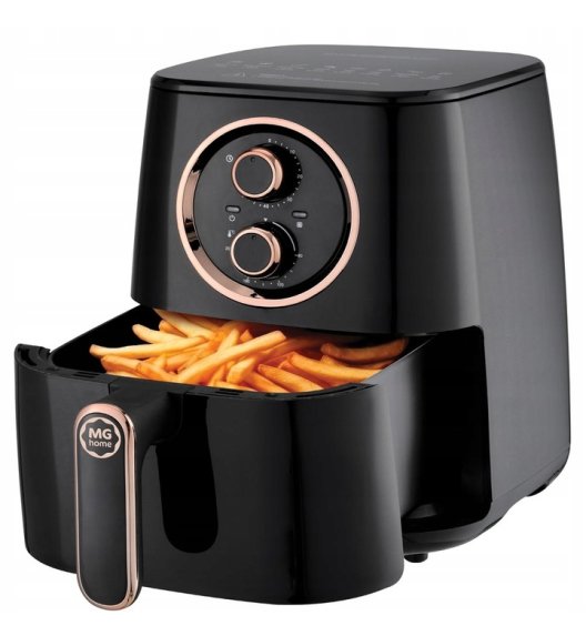 WYPRZEDAŻ! MG HOME Frytownica beztłuszczowa 4,2 l / manualna / 1400W / czarna