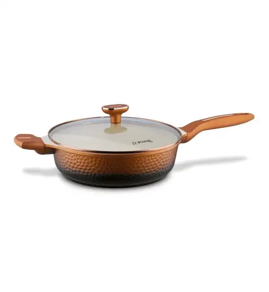 STARKE PRO TEXTURE COPPER PATELNIA GŁĘBOKA 28X8 CM NON-STICK INDUKCJA 