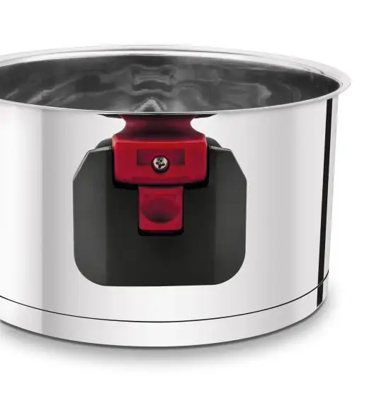 TADAR EVOCOOK Komplet 3 garnków z pokrywkami / składane uchwyty / stal nierdzewna 