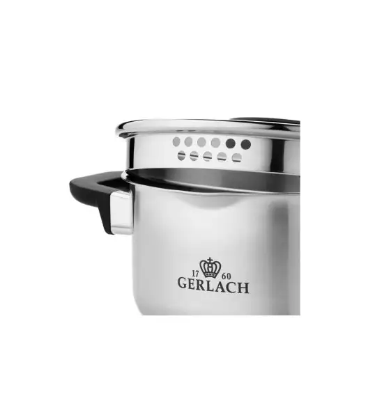 GERLACH AMBIENTE PLUS Komplet Garnki z pokrywkami 10 el + Garnki Gerlach Ambiente 7 l i 10 l / stal nierdzewna 18/10