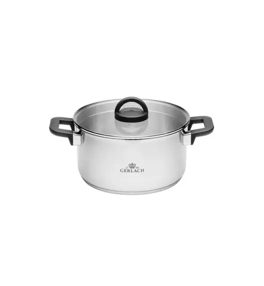 GERLACH AMBIENTE PLUS Komplet Garnki z pokrywkami 10 el + Garnki Gerlach Ambiente 7 l i 10 l / stal nierdzewna 18/10