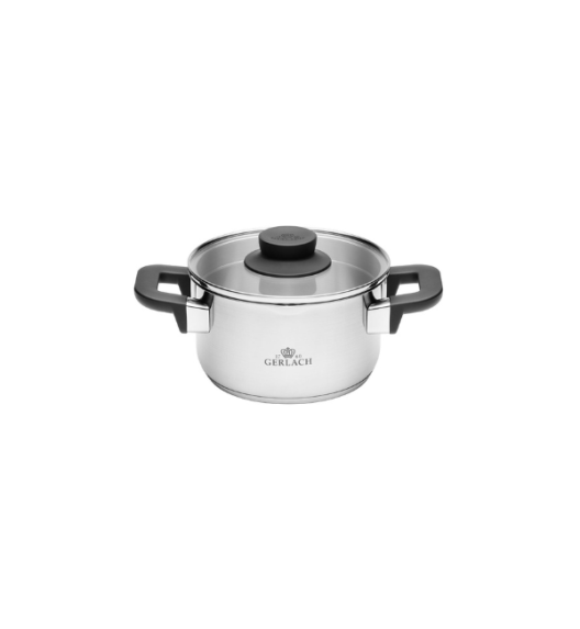 GERLACH PURE Komplet Garnki z pokrywkami 10 el / indukcja + Garnek Ambiente 7 L+ 10 L